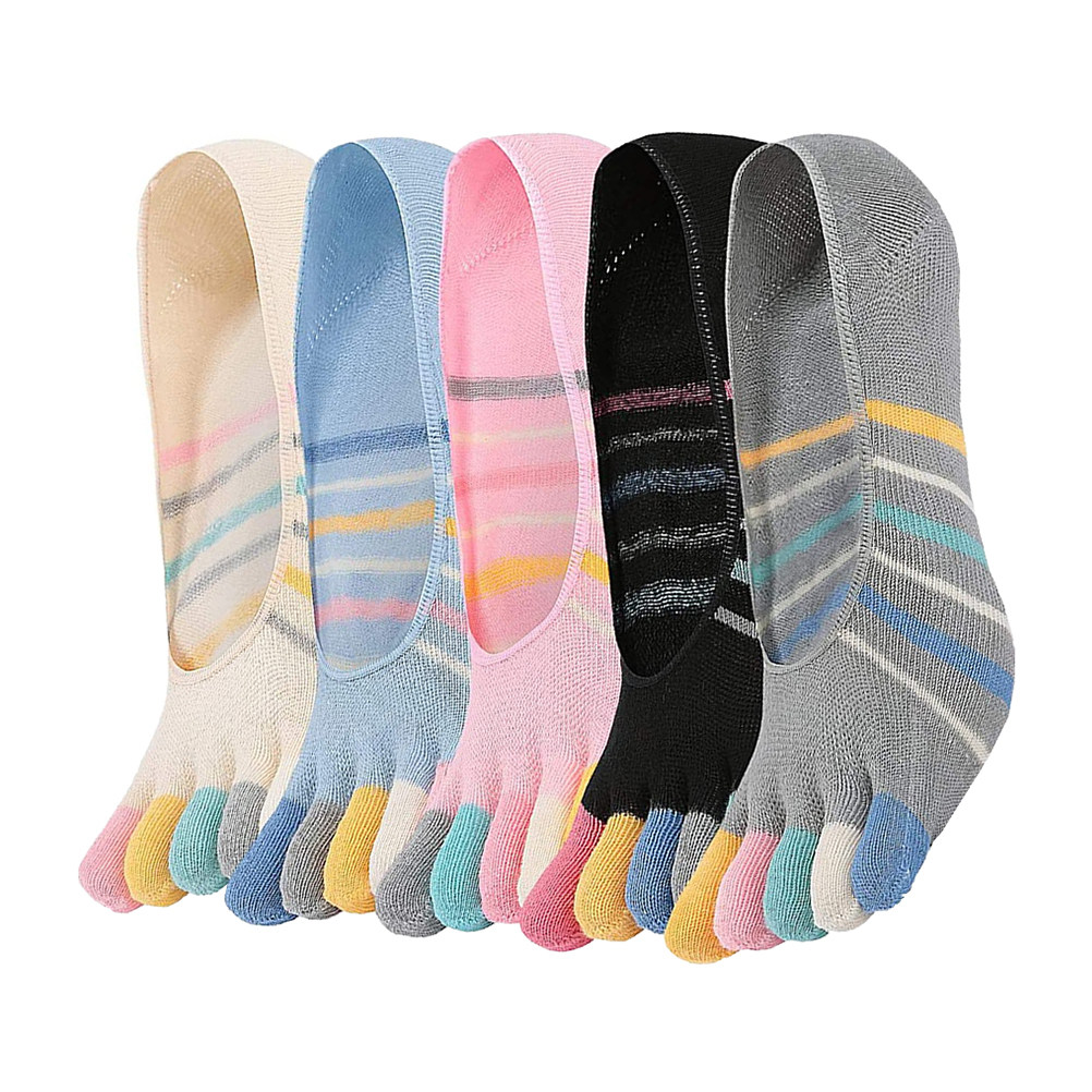 5 คู่ ถุงเท้าโยคะห้านิ้วสำหรับ - Invisibility Sock Loafer บทวิจารณ์และราคา