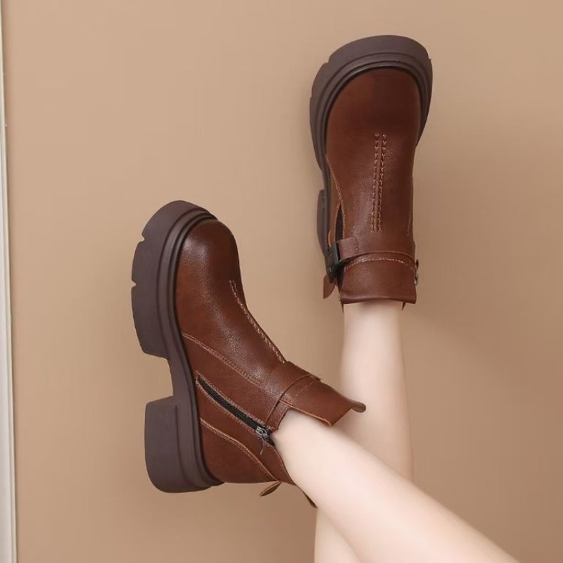 รองเท้าบูทเชลซีหุ้มข้อสีดำสำหร - Knee High Sock Women บทวิจารณ์และราคา