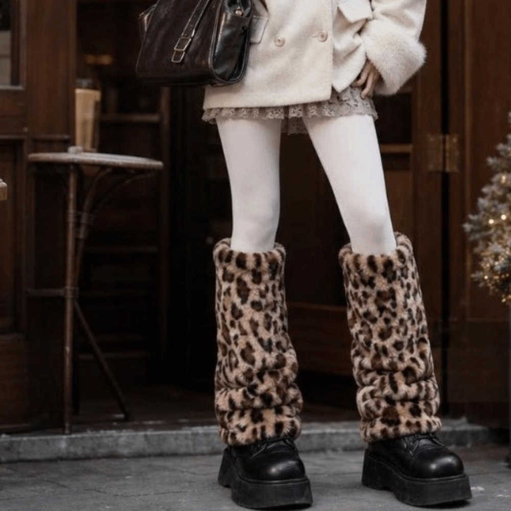 ปลอกขาขนเทียมลายเสือดาว ถุงเท้ - Boot Sock Slouchy บทวิจารณ์และราคา