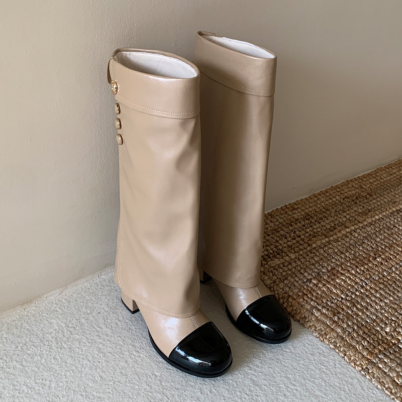 รองเท้าบูททรงนักรบหุ้มข้อสูง ส - Knee High Sock Women บทวิจารณ์และราคา